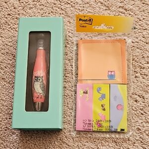 Set Of Owl Themed Office Supplies
